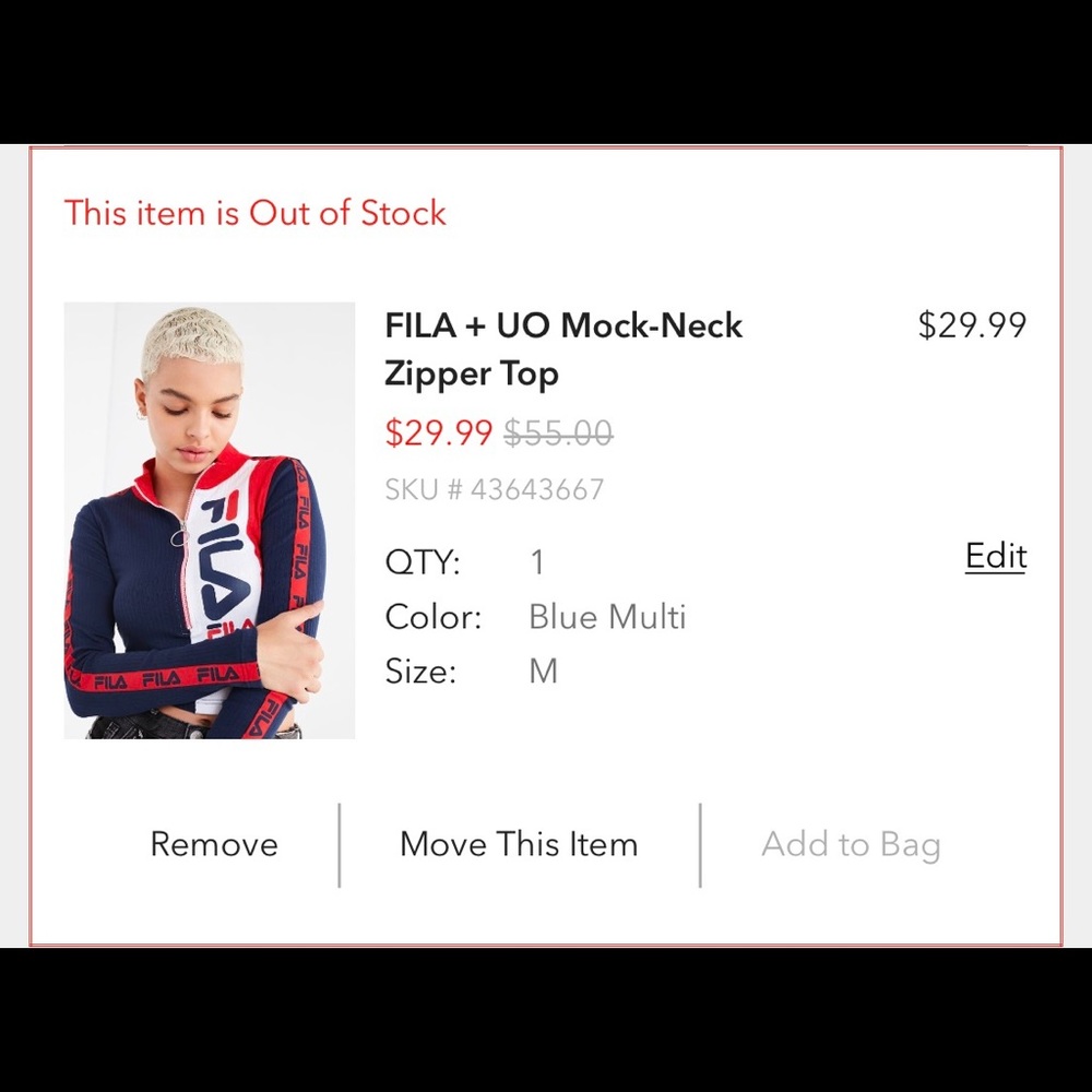 ISO FILA x UO Mock-Neck.